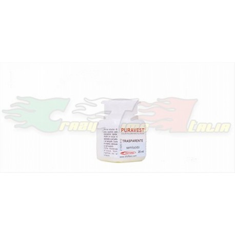 VERNICE TRASPARENTE POLIURETANICA AD ACQUA SEMILUCIDA 25ML-DR.TOFFANO