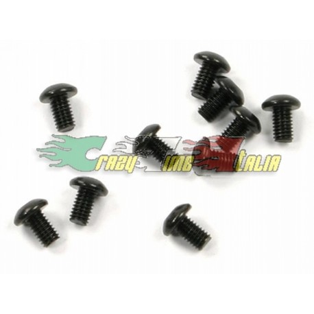 VITE TESTA TONDA A BRUCOLA M3X6MM (10PZ)