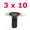 VITI SVASATE TESTA PIATTA ESAGONALE 3X10mm (10)