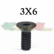 VITI SVASATE TESTA PIATTA ESAGONALE 3X6mm (10PZ)