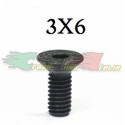 VITI SVASATE TESTA PIATTA ESAGONALE 3X6mm (10PZ)