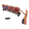 BARRA LED 4 LUCI BLU E ROSSE LAMPEGGIANTI