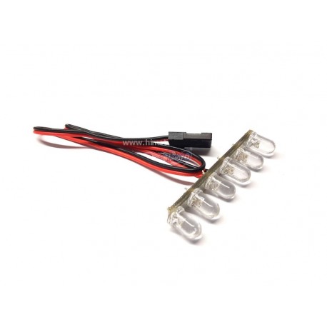 Kit luci composto da 6 LED ROSSI attacco JST