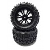 VRX RACING - COPPIA GOMME COMPLETE 1/10 MONSTER TRUCK CERCHI NERI