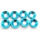 RONDELLE SVASATE ALLUMINIO AZZURRO 3mm