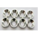 RONDELLE SVASATE ALLUMINIO ARGENTO 3mm