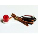 HIMOTO - LAMPEGGIANTE LED ROSSO EFFETTO ROTAZIONE