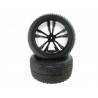 HIMOTO - COPPIA GOMME E CERCHIO 1/10 OFF-ROAD TRUGGY