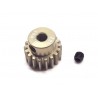 Pignone Rocket 42DP modulo 0.6 18T in alluminio 7075 rivestito in titanio foro da 3.175mm