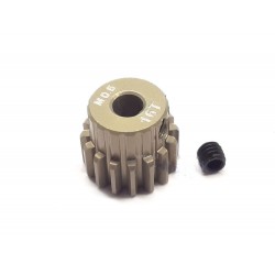 Pignone Rocket 42DP modulo 0.6 16T in alluminio 7075 rivestito in titanio foro da 3.175mm
