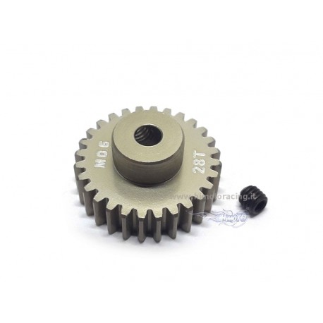 Pignone Rocket 42DP in alluminio 7075 rivestito in titanio 28t modulo 0.6