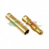 COPPIA CONNETTORI DORATI 2mm