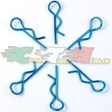 CLIP FERMO CARROZZERIA MEDI COLORE BLU (10PZ)