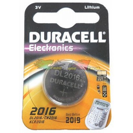 DURACELL - BATTERIA BOTTONE 2016 3V