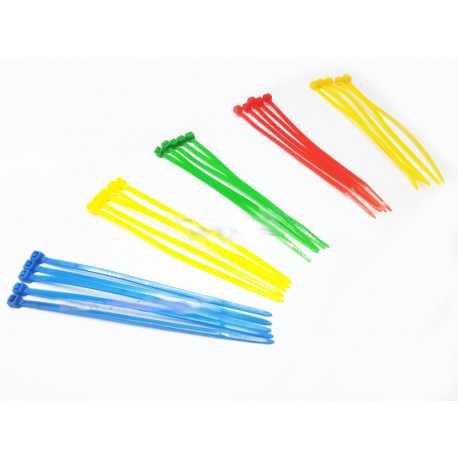 FASCETTE IN PLASTICA VARI COLORI (100PZ)