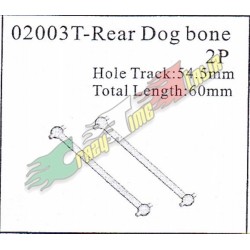 Trasmissione Centrale F/R 55mm/61mm HSP Off-Road 1/10 nitro