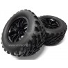 VRX RACING - COPPIA GOMME COMPLETE 1/10 MONSTER TRUCK CERCHI NERI
