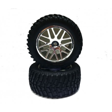 HIMOTO - COPPIA GOMME CERCHI CROMATI SPORT RALLY