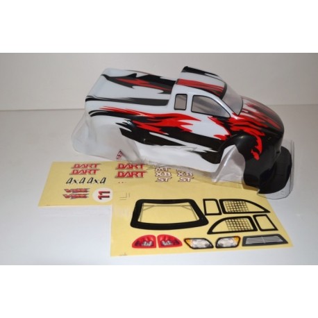 CARROZZERIA MONSTER VERNICIATA CON ADESIVI PER AUTO 1/18