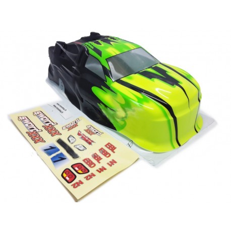 VRX - Carrozzeria verniciata da tigliare Mega Truck Sword 1/10 completa di kit adesivi