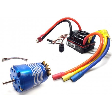 Combo Brushless Motore Classic 540 6.5T+Esc120A Rocket con sensori