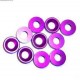 RONDELLE CONICHE ALLUMINIO VIOLA 4MM