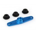 JP - Squadretta servo doppia alluminio blu (Futaba/JR/Hitec)