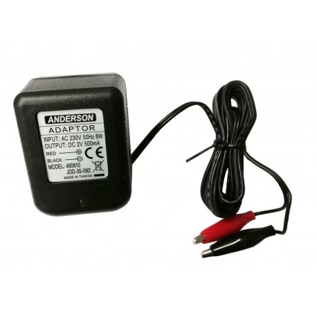 CARICA BATTERIE 2V 500MAH PER BATTERIE AL PIOMBO
