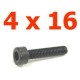 VITI CILINDRICHE TESTA ESAGONALE 4X16MM (10)