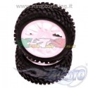 HIMOTO 19220W - COPPIA GOMME + CERCHI 1/16 ON OFF ROAD