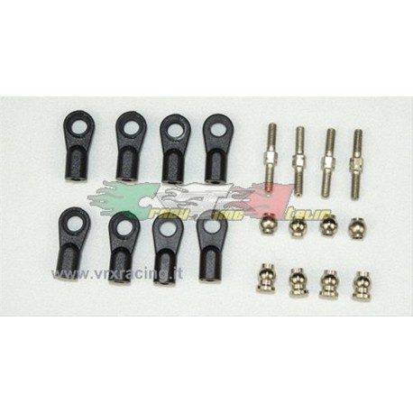 RICAMBI VRX 10404 - BRACCETTI SUPERIORI ANT. REGOLABILI 1/10 ON ROAD