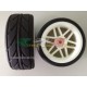 RICAMBI VRX 10417 - COPPIA GOMME + CERCHI 1/10 ON ROAD