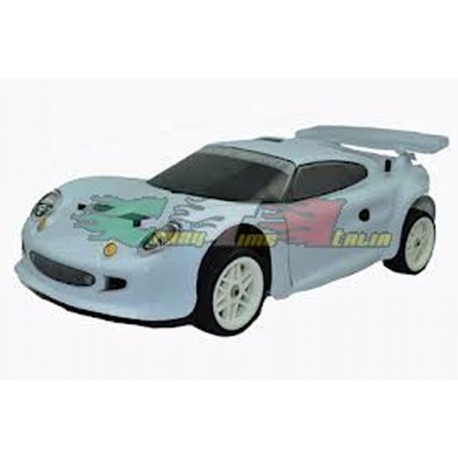 Carrozzeria stradale verniciata bianca e completa di adesivi on road car VRX