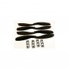 GEMFAN - Coppia di eliche 10X4,5 in NYLON CARICATE AL CARBONIO (2pz)